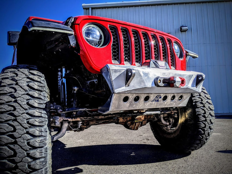 JL/JT Aluminum Front Bumper - Featherweight Series (Stubby)