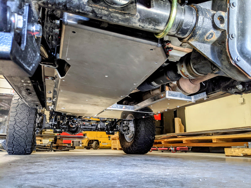 JLU Diesel Aluminum Belly Skid Plate System