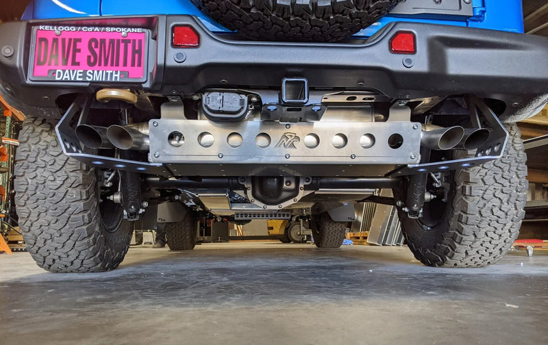 JLU Aluminum Rear Exhaust Skid — 392 Hemi