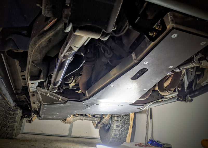 JKU Aluminum Belly Skid Plate System
