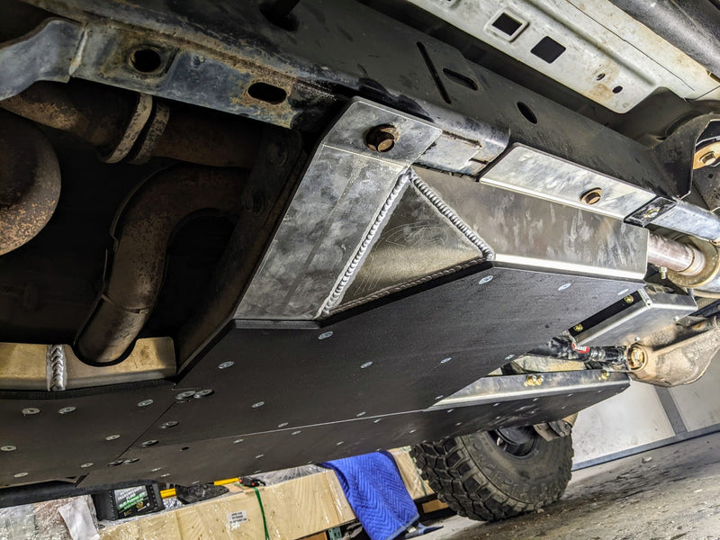 JKU Aluminum Belly Skid Plate System