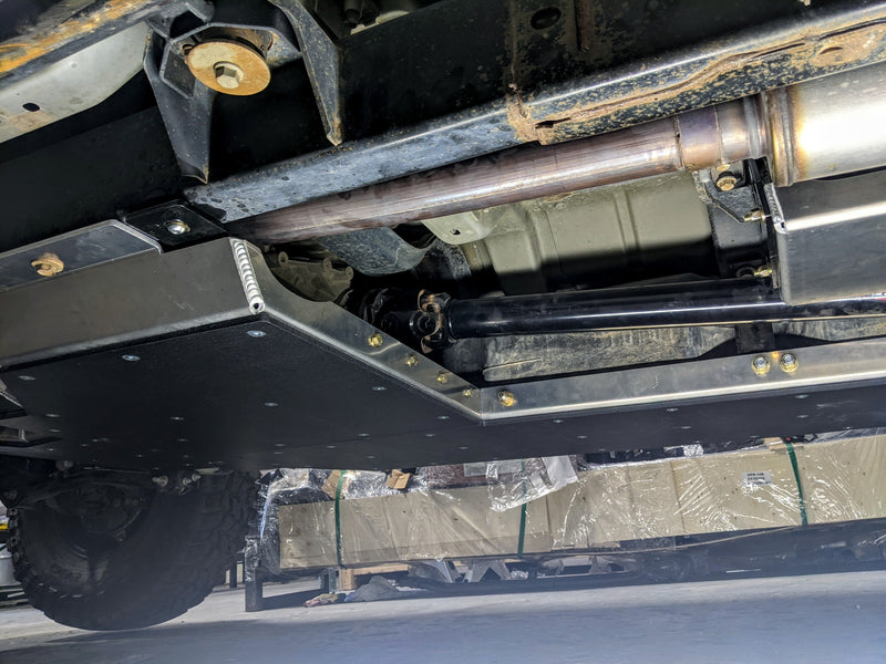 JKU Aluminum Belly Skid Plate System