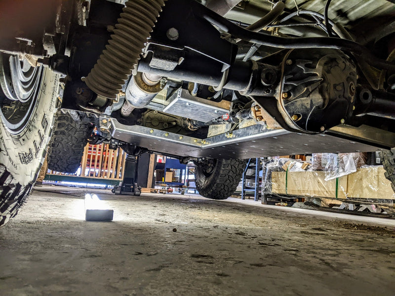 JKU Aluminum Belly Skid Plate System