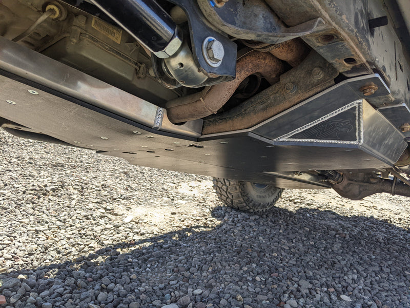 JKU Aluminum Belly Skid Plate System