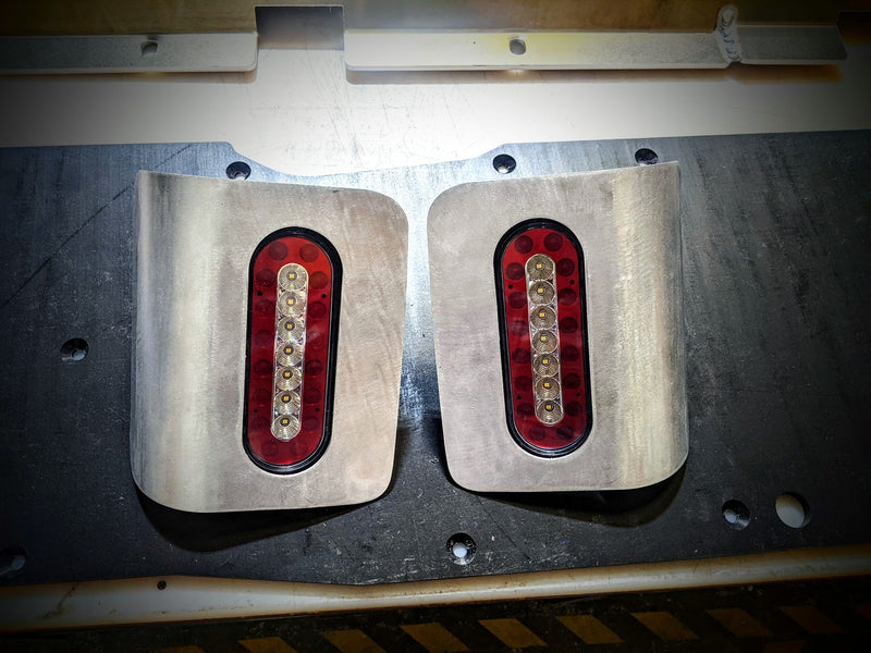 JL Flush Mount Aluminum LED Tail Lamp Housings (Oval)