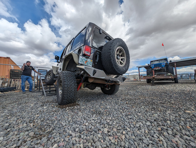 JK Aluminum Rear Bumper — Featherweight Series