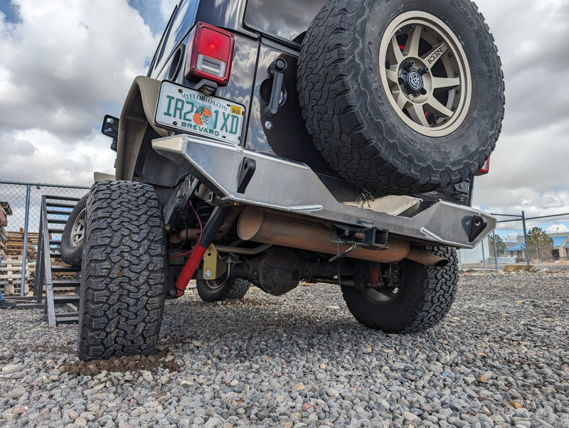 JK Aluminum Rear Bumper — Featherweight Series