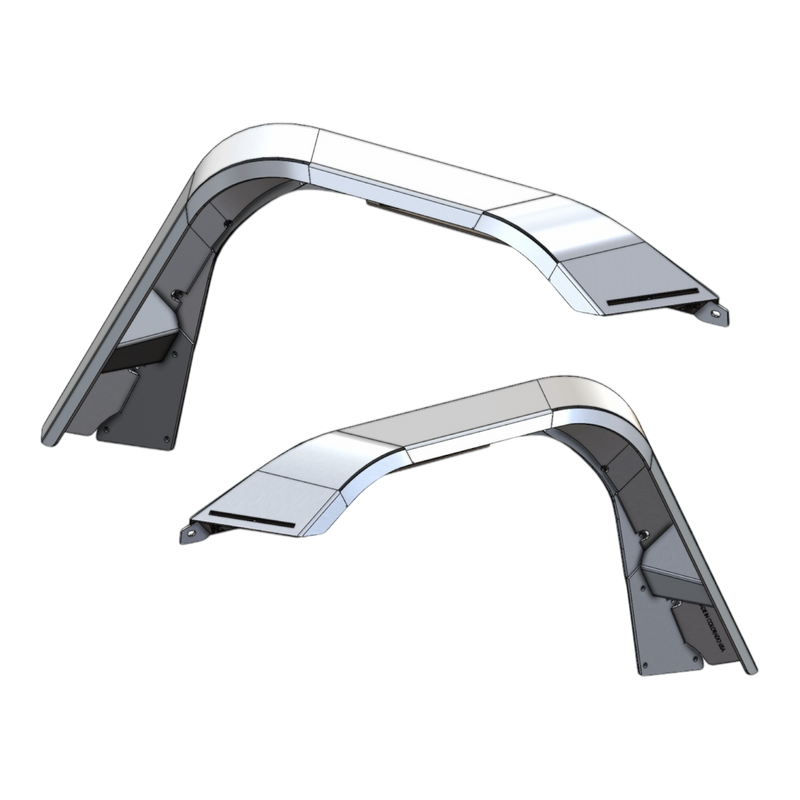 JL/JT Front Aluminum High Line Fender Flares