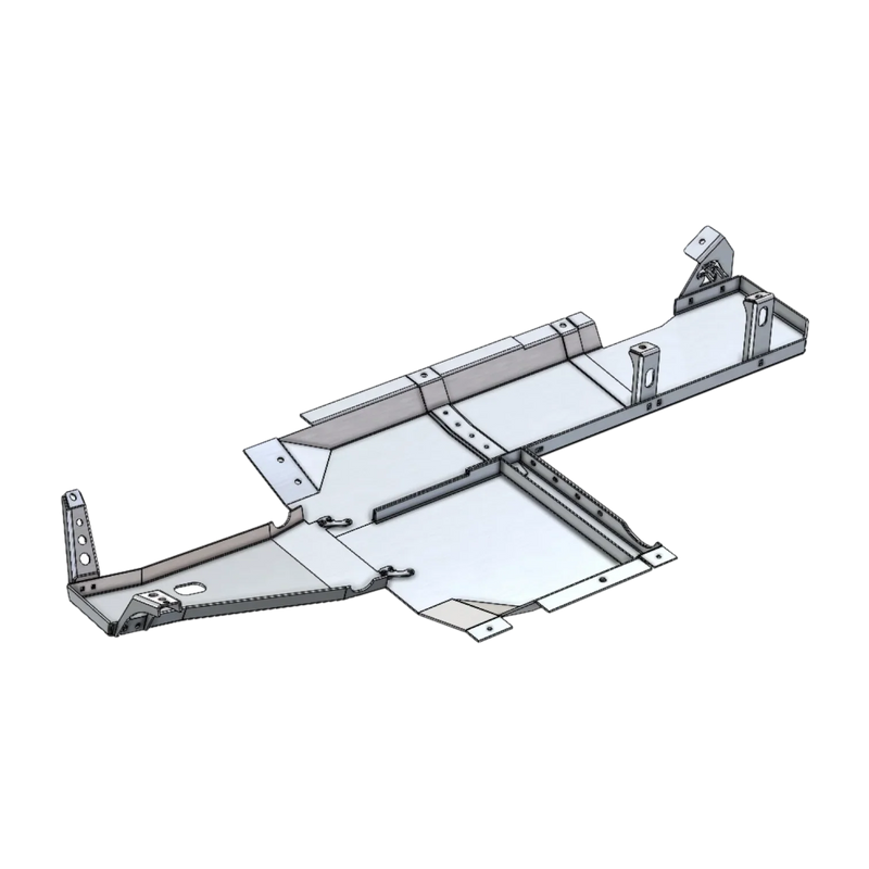 JKU Aluminum Belly Skid Plate System