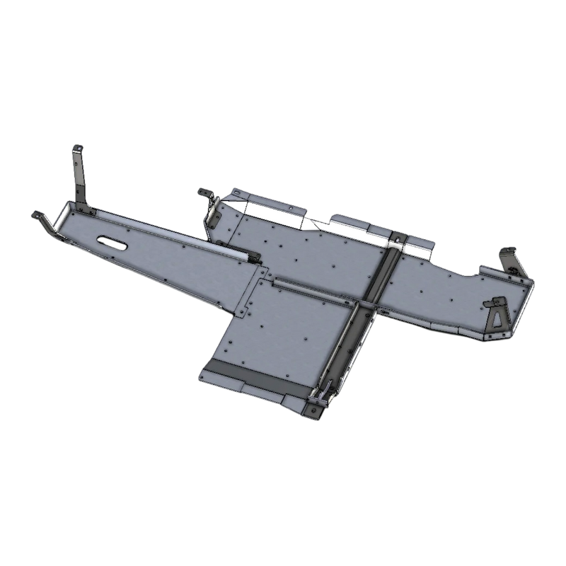 JL 2‑Door Aluminum Belly Skid System — 2.0 Turbo