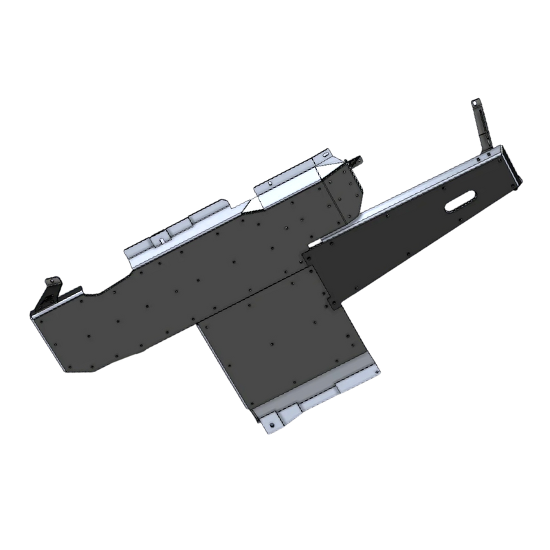 JL 2‑Door Aluminum Belly Skid System — 2.0 Turbo