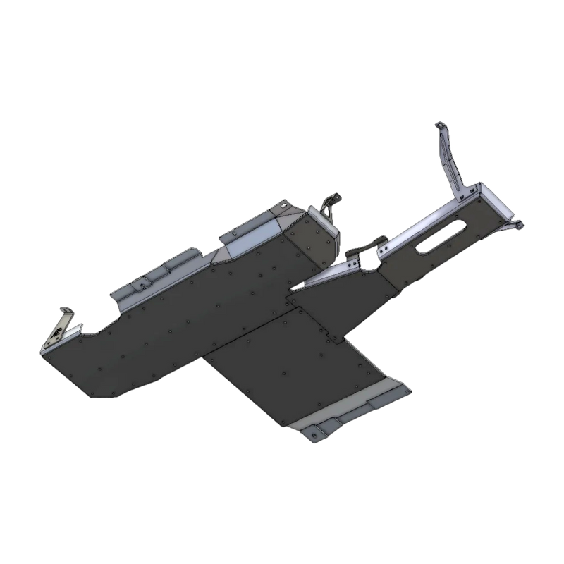 JL 2‑Door Aluminum Belly Skid System — 3.6L V6