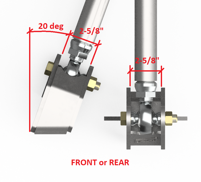 Rockwell Axle Lower Link Bracket Kit