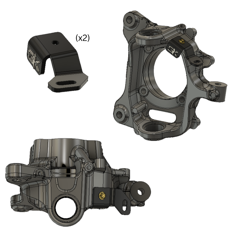Ford Super Duty Steerable Knuckle Pod Light Mounts (2023+)