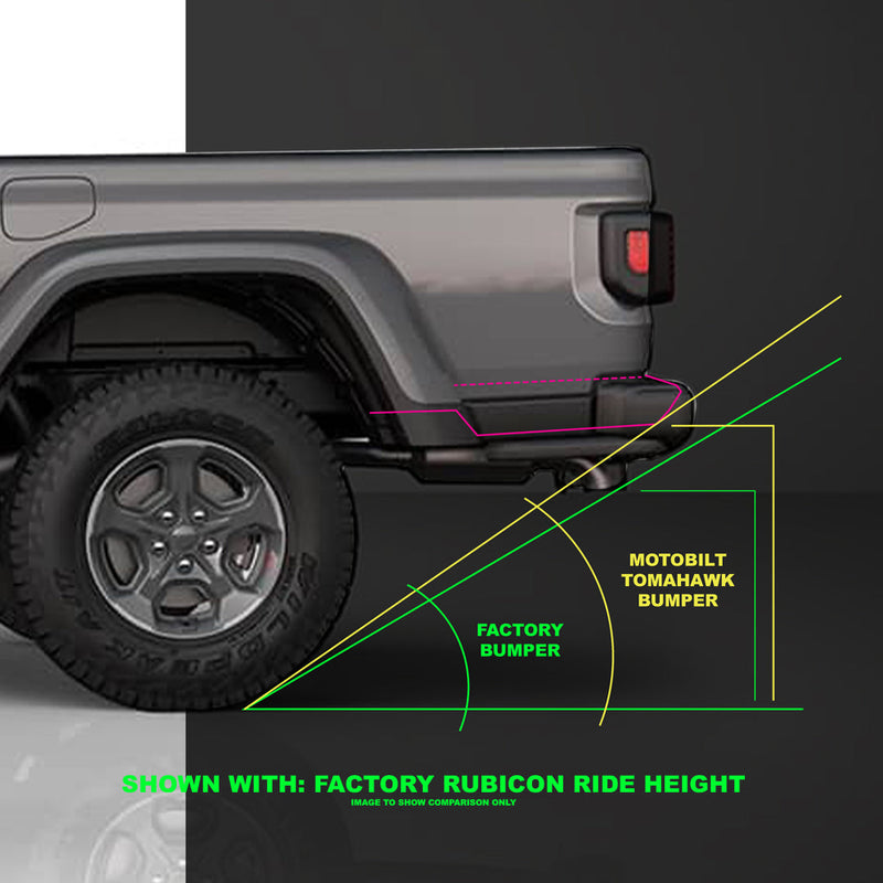 Tomahawk High Clearance Rear Bumper for Jeep JT