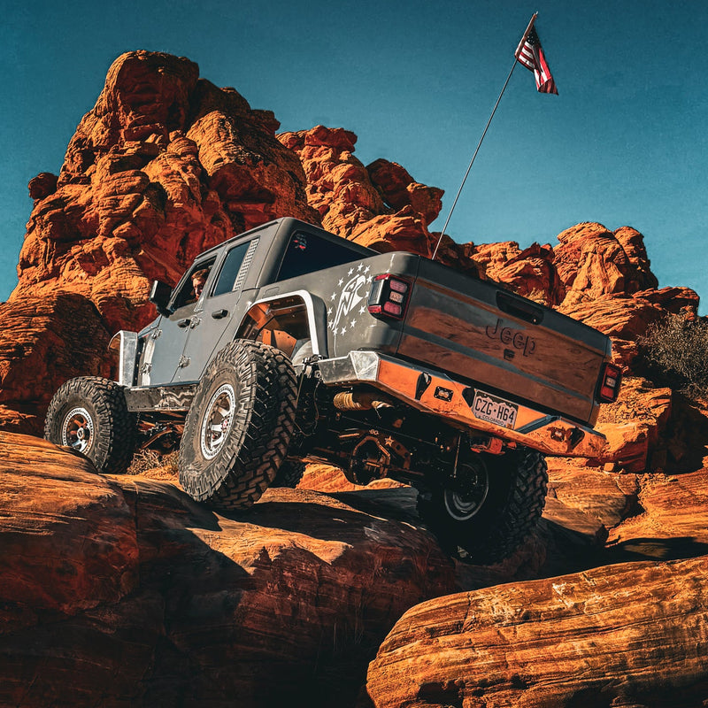 JT Aluminum Rear Bumper — Featherweight Series