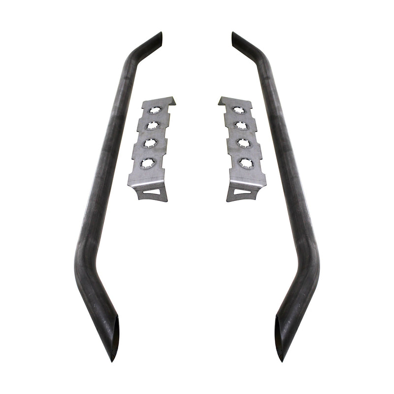 Rocker Guard Tube Kit with Grimple Steps Fits Flat Rockers