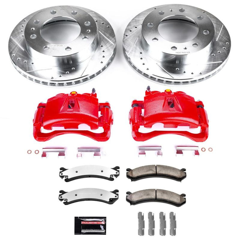 Power Stop 07-10 GMC Sierra 3500 HD Front and Rear Z36 Truck & Tow Kit w/Cals