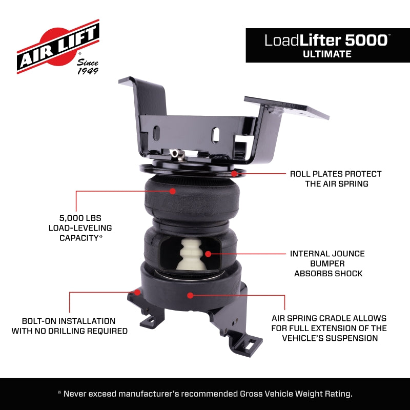 Air Lift 24-25 Chevy Silverado 2500HD ZR2 4WD Loadlifter 5000 Ultimate with Air Spring Cradle for 2024-2025 Chevrolet Silverado 2500 HD