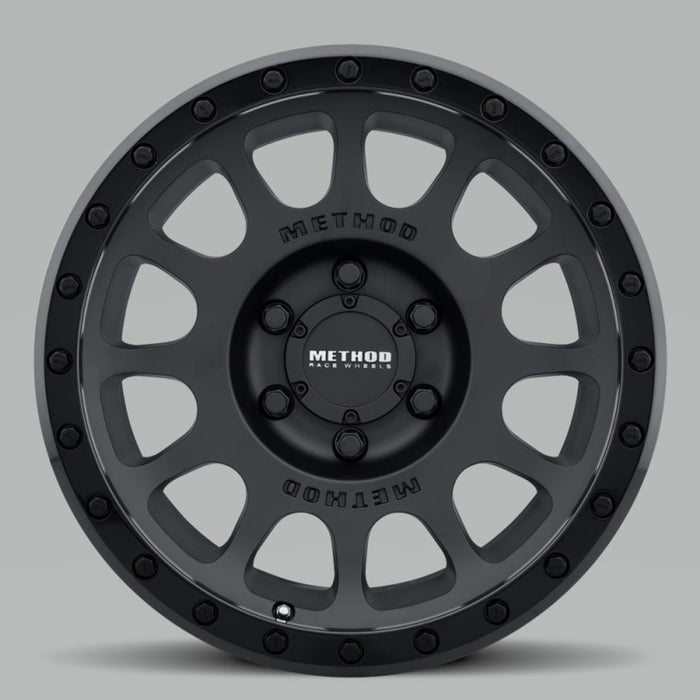 Method mr305 nv 17x8 titanium matte black wheel with logo