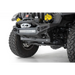 Black Jeep with Yellow Light on Addictive Desert Designs Sway Bar Skid Plate