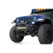 Addictive desert designs blue jeep with light on top - rock fighter front bumper业.