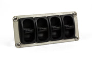Metal holder with four compartments for air lift 4-way manual control system