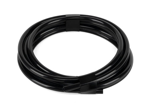 Air lift airline - 1/4in black dot synflex - 50ft cable against white background