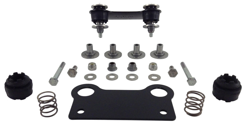 Air lift compressor isolator bracket kit for jeep wrangler suspension products with black springs and kit components