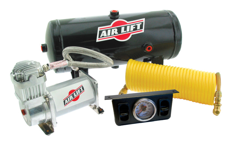 Air lift double quickshot compressor system with air lift dual path air compressor kit