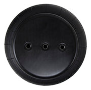 Black plastic button with two holes from air lift gen iv dominator series d2600 - single 1/2in port