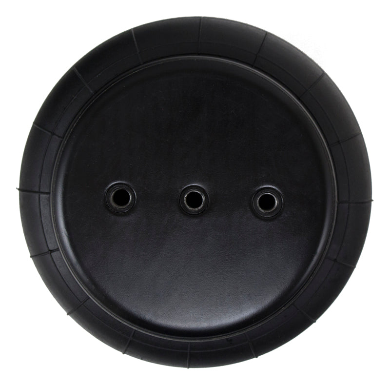 Black plastic button with two holes from air lift gen iv dominator series d2600 - single 1/2in port