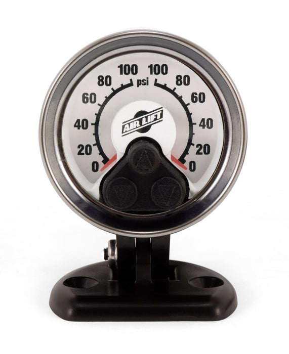 Air lift load controller dual heavy duty compressor with black and white speedometer