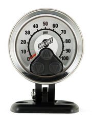 Air lift load controller single heavy duty compressor gauge with red needle showing air pressure