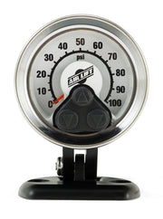 Air lift load controller single heavy duty compressor with black and white gauge on white background