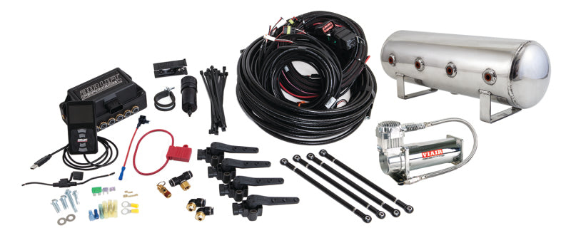 Air lift performance 3h motorcycle kit with light and hose