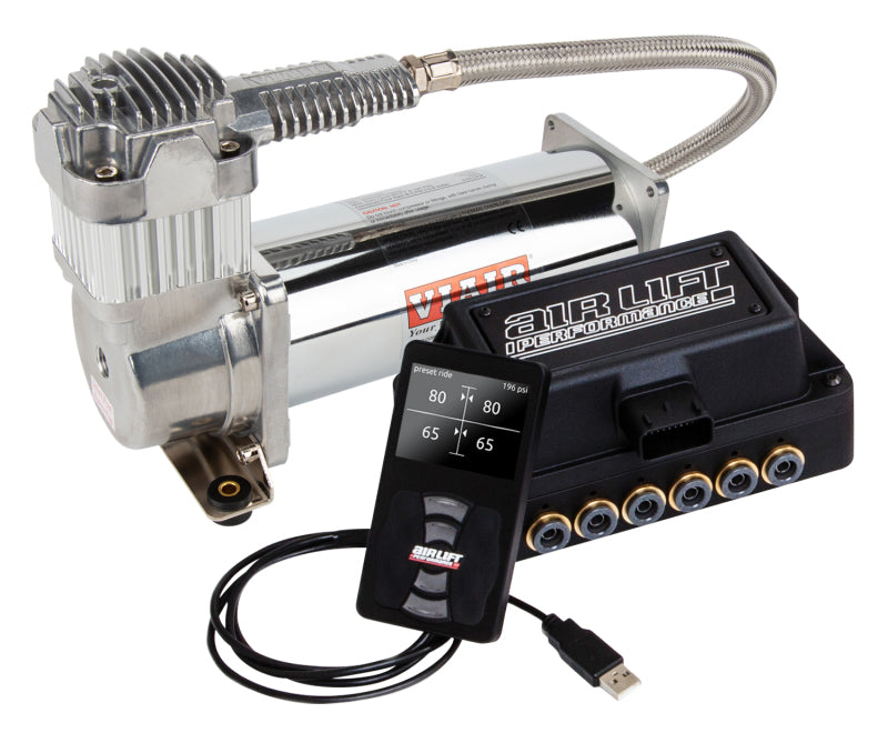 Air lift performance 3p compressor with hose and controller for enhanced performance