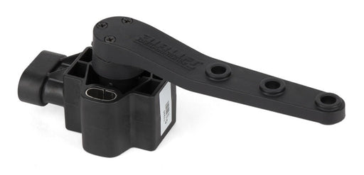 Black ball valve with lever on white background - from air lift performance kit 3h height sensor