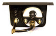 Black and gold metal device holder for air lift single needle gauge - 100 psi