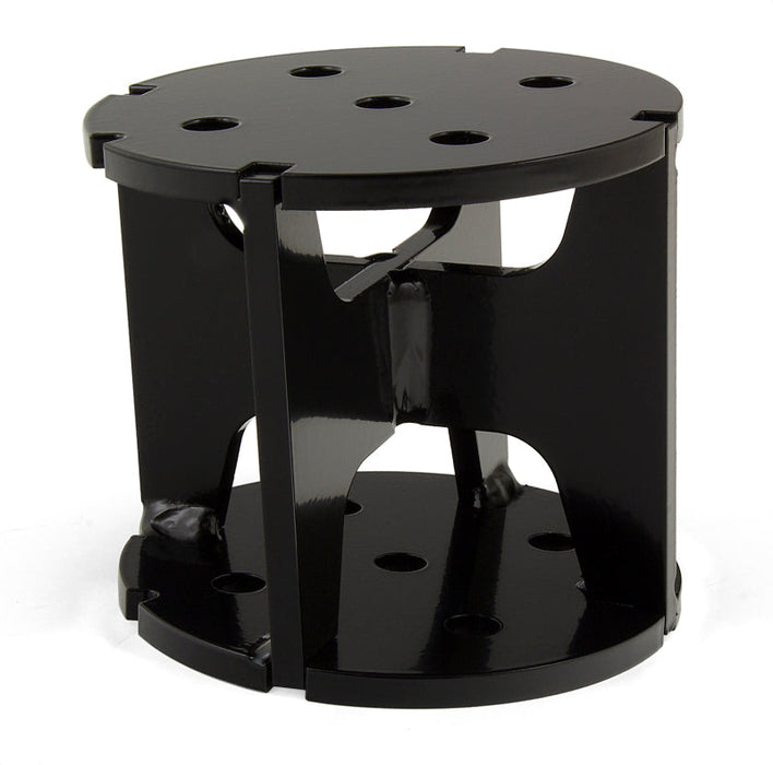 Black metal table with three holes - air lift universal angled air spring spacer - 4in lift