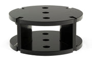 Black metal stand with three holes for air lift universal level air spring spacer - 2in lift