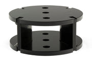 Black metal stand with three holes for air lift universal level air spring spacer - 2in lift