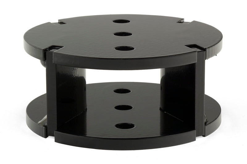 Black metal stand with three holes for air lift universal level air spring spacer - 2in lift