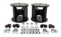 Universal air spring spacer featuring black plastic door handle and latch set - 4in lift