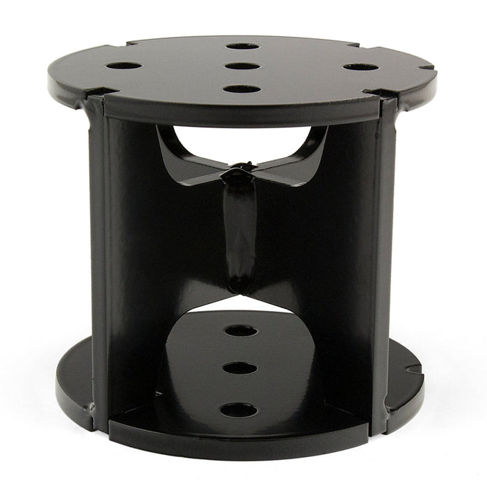 Black plastic table with three holes, air lift universal level air spring spacer - 4in lift