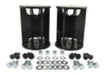 Black plastic door handles with screws for air lift universal air spring spacer - 6in lift