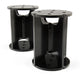 Black metal pedestals for air lift universal level air spring spacer - 6in lift