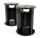 Black metal pedestals for air lift universal level air spring spacer - 6in lift