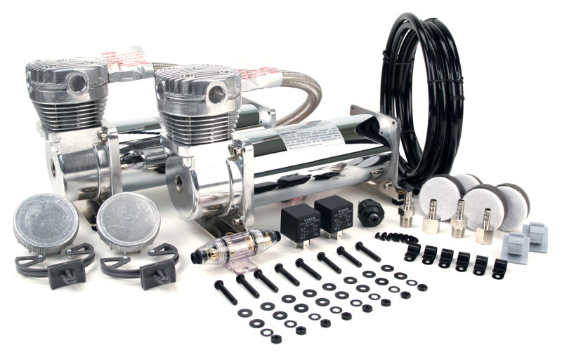 Air lift viair 480c dual pack compressor - 200 psi with heavy duty hose and remote mount kit