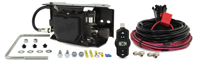 Black and red air lift wireless one (2nd generation) air compressor kit with wires